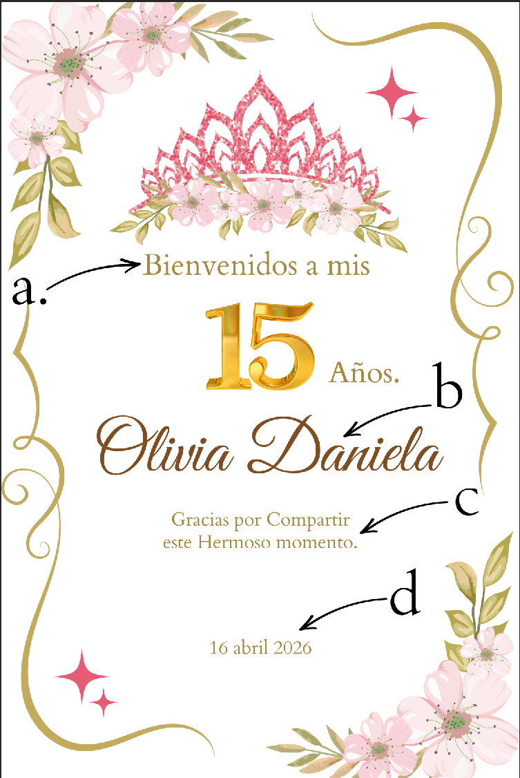 Cartel XV Bienvenida 001
